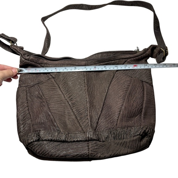 Italian Full Grain Cowhide Leather Bag boho hobo bag purse womens - Picture 8 of 12